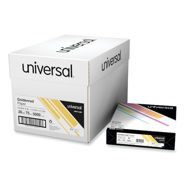 Universal Colored Paper, 20lb, 81/2x11, PK500 UNV11205 Zoro